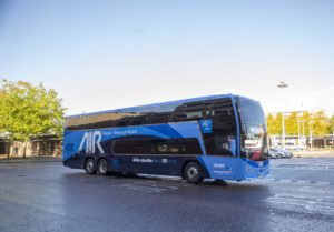 large blue coach